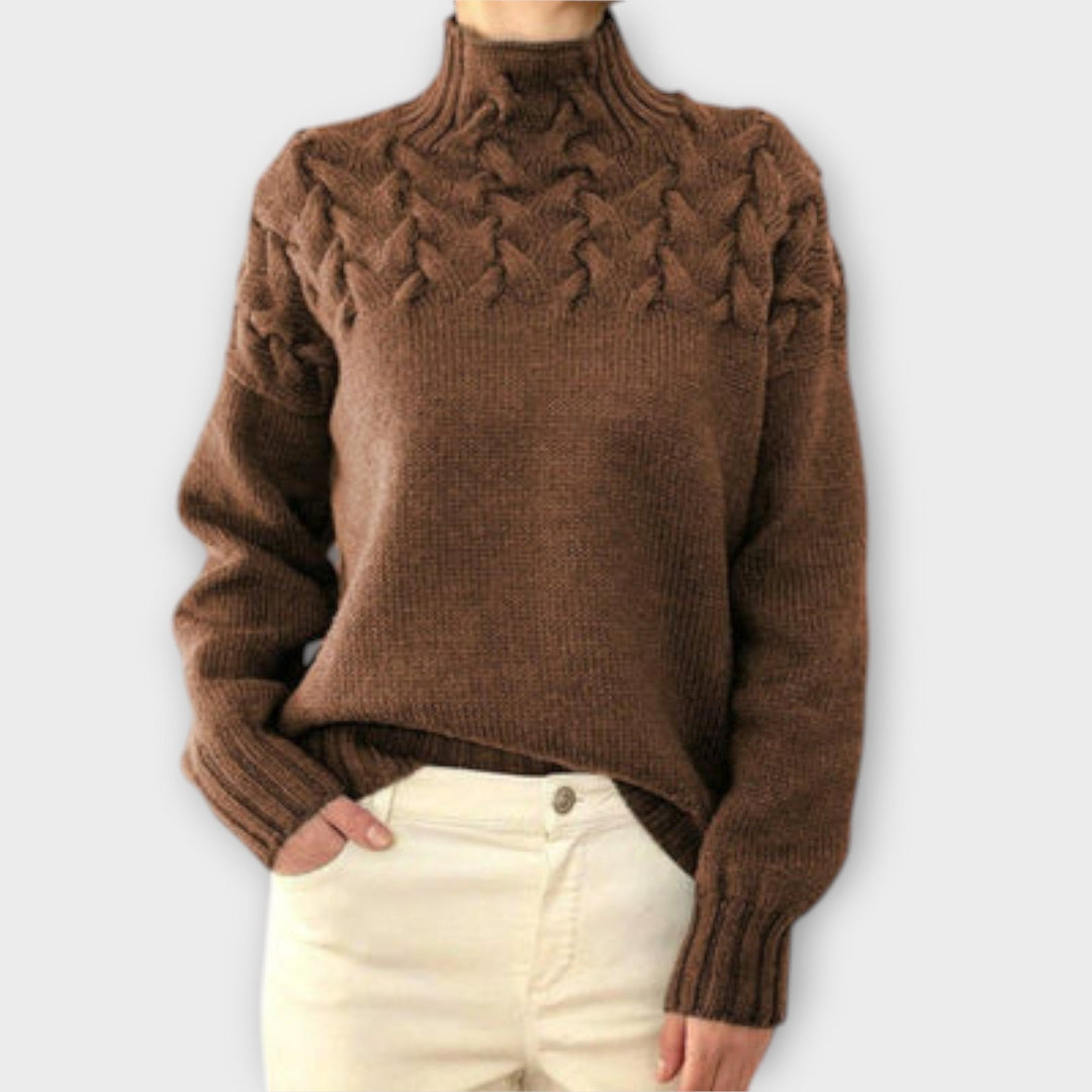 Julia | Pull en tricot torsadé pour femmes élégant et confortable