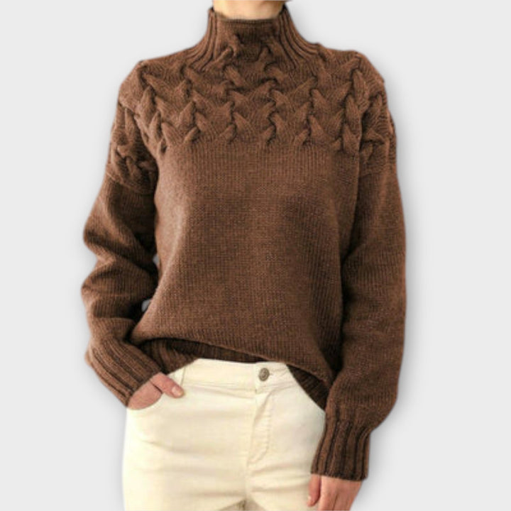 Julia | Pull en tricot torsadé pour femmes élégant et confortable