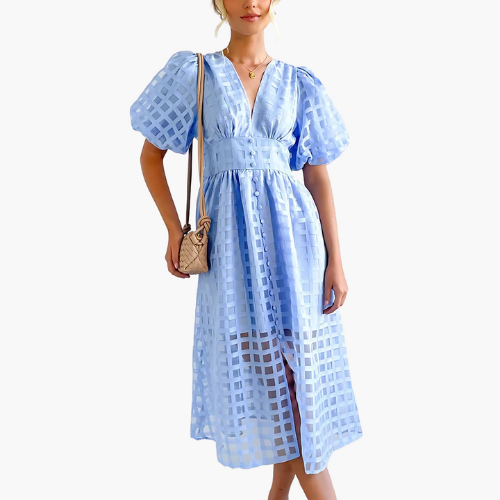 Robe midi élégante pour femmes - Robe chic d'été