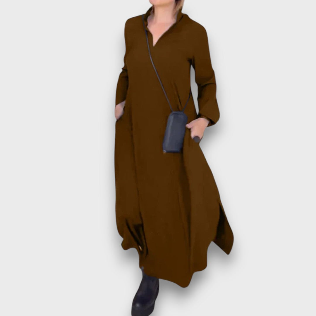 Samira – Robe maxi à décolleté en V
