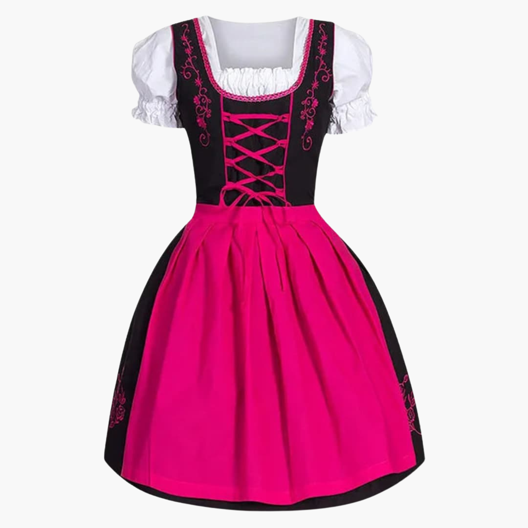Dirndl traditionnel avec tablier pour femmes - Oktoberfest 2025