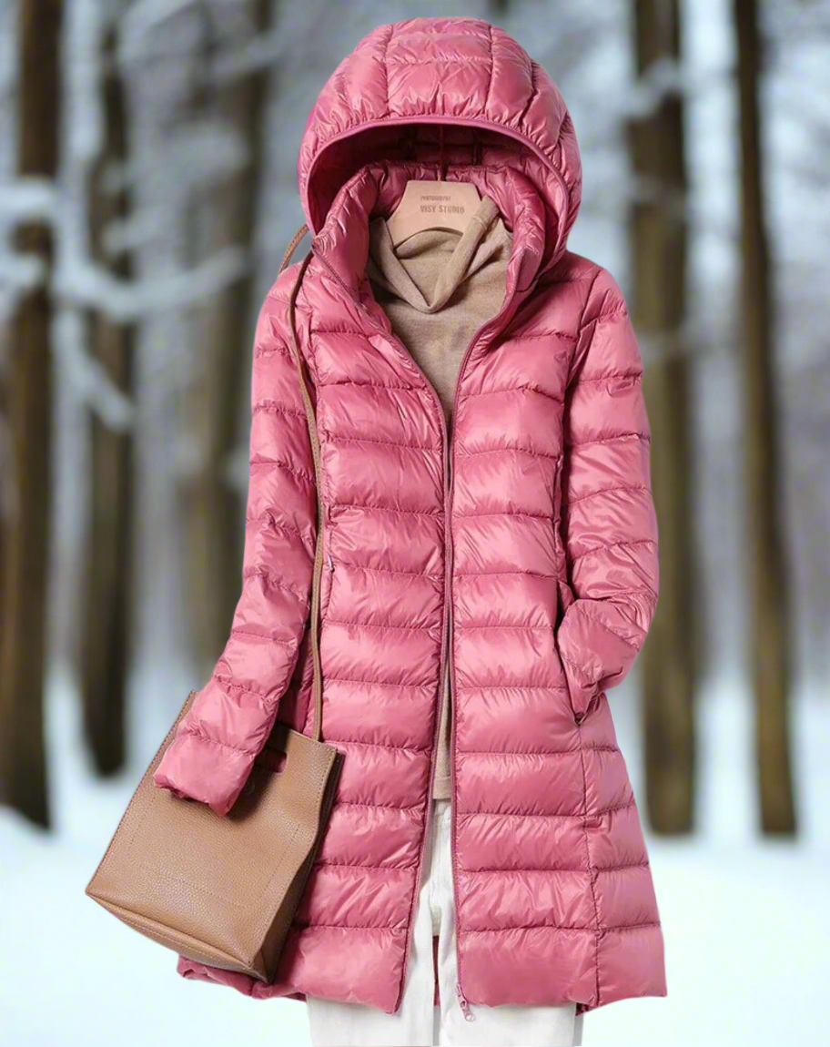 Manteau en duvet isolé, léger et élégant pour femmes