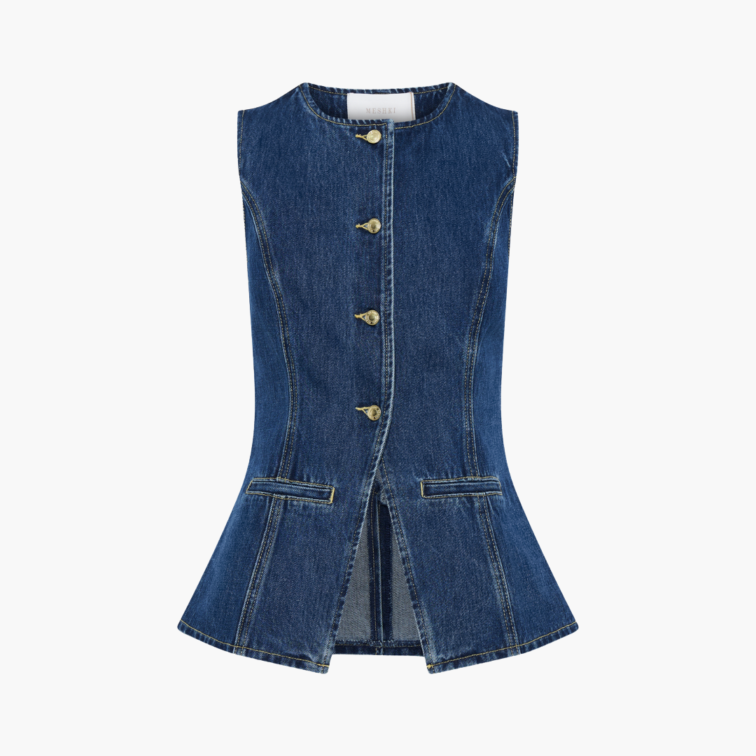 Ensemble de coordination en denim pour femmes - Tenue en jean deux pièces