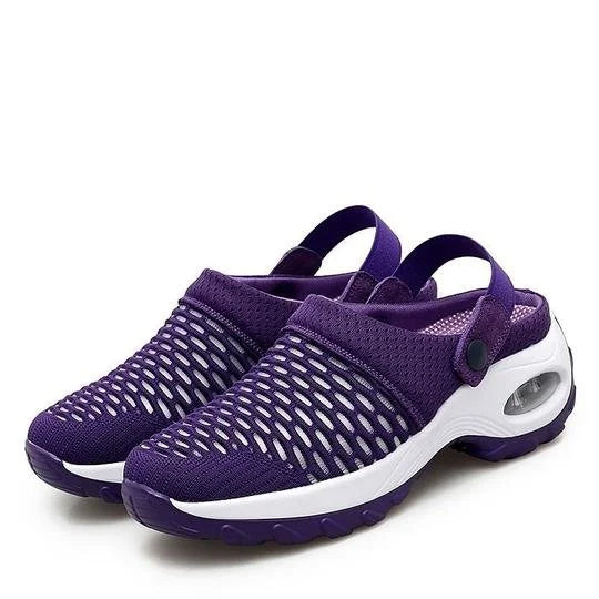 Henrike - Baskets Slip-On pour Femmes avec Mesh et Sangle