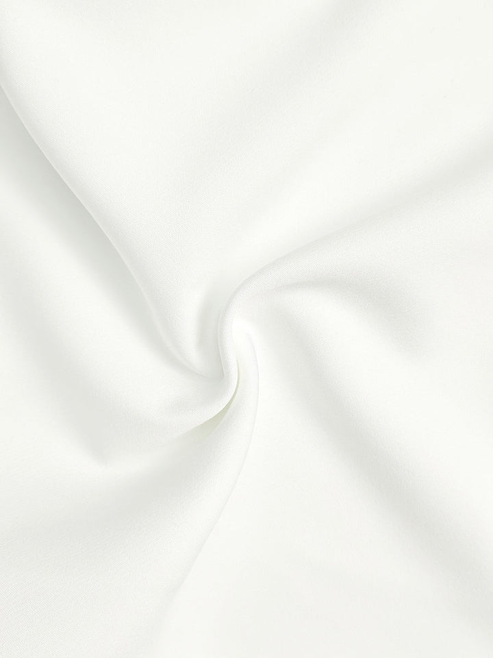 Pantalon à jambes larges, couleur unie