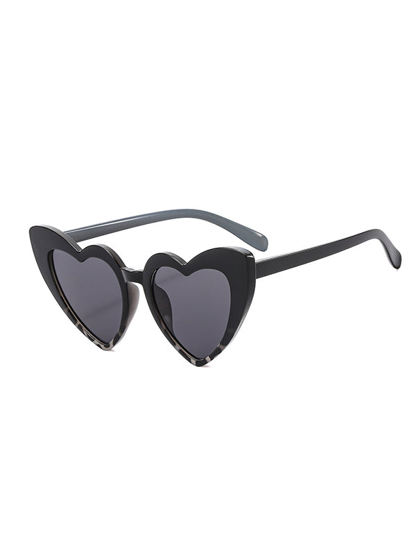 Lunettes de soleil en forme de cœur, anti-UV
