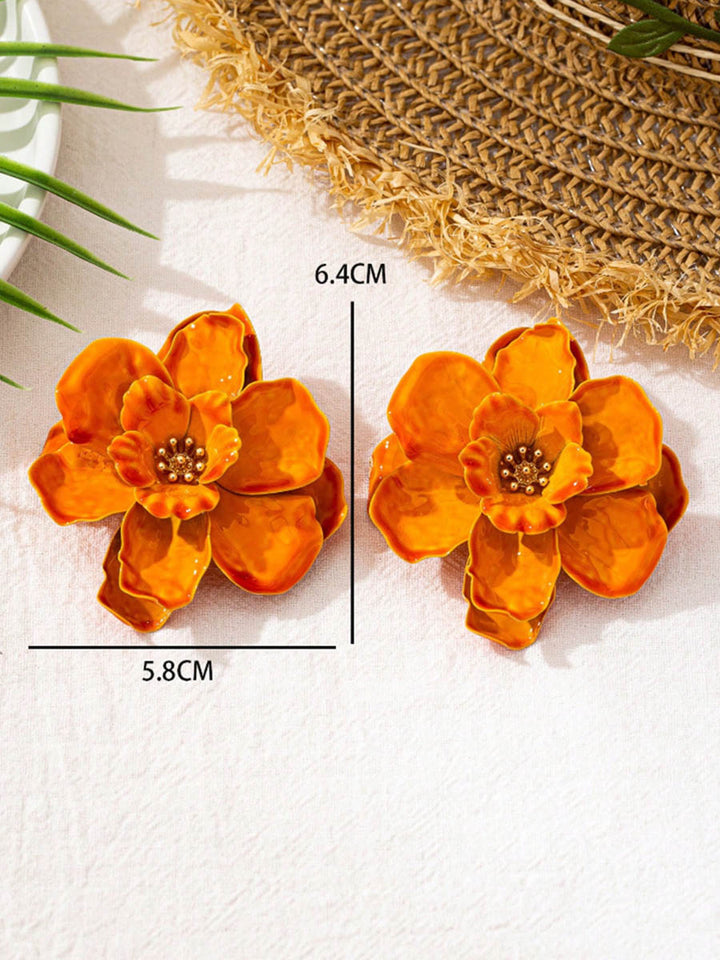 Boucles d'oreilles en forme de fleur