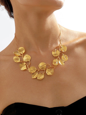 Collier en forme de feuilles