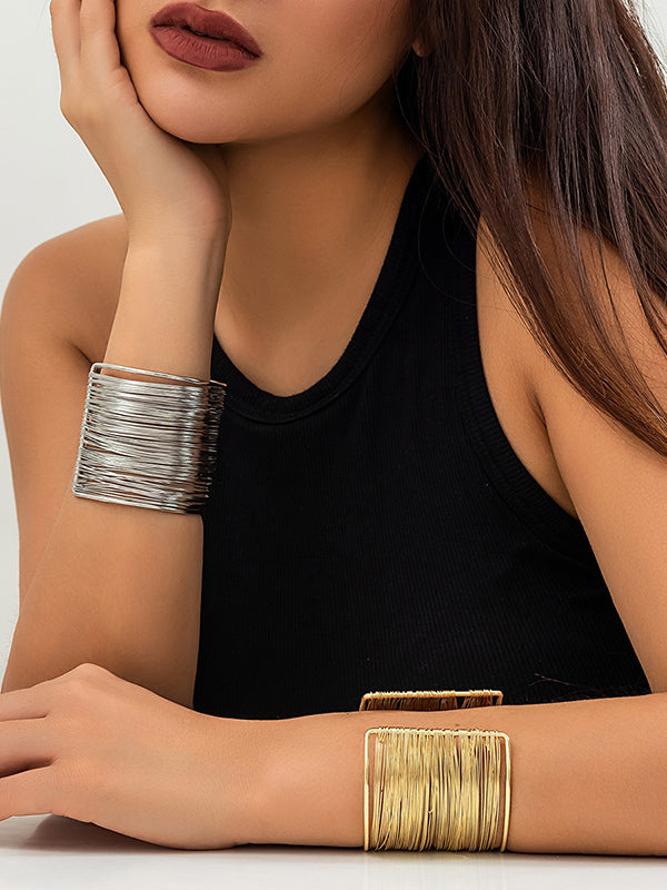 Bracelet géométrique couleur unie