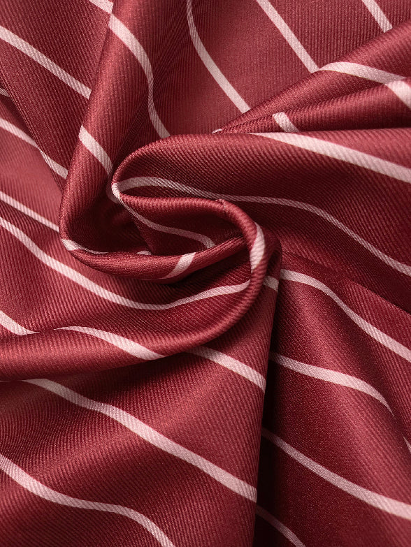 Blazer ample rayé à manches longues, à col cranté