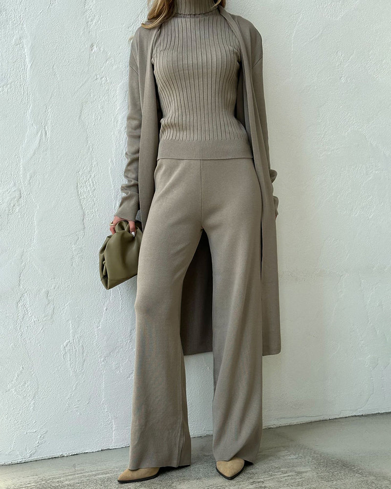 Ensemble 3 pièces élégant, polyvalent et confortable pour femmes