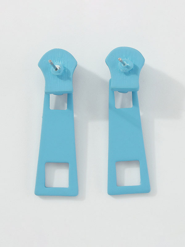 Boucles d'oreilles décontractées couleur unie