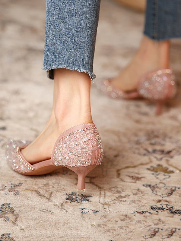 Escarpins brillants à strass
