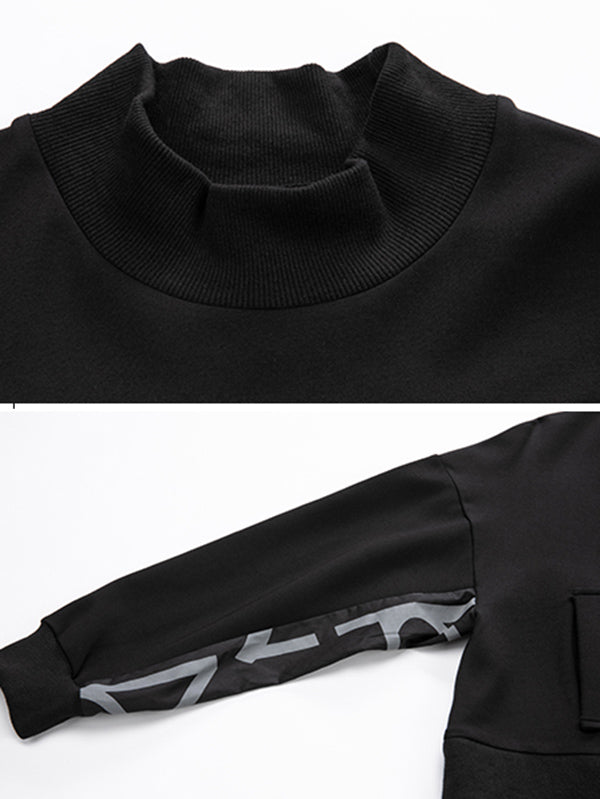 Sweat-shirt à empiècements, effet deux pièces
