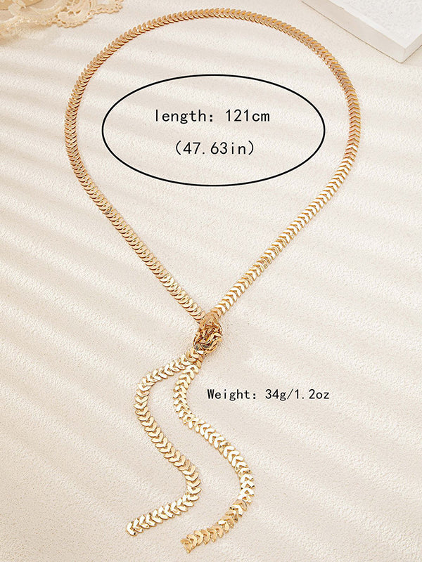 Collier géométrique à nœud