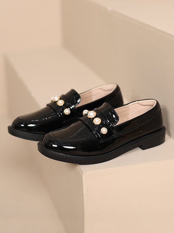 Mocassins fendus à bout rond