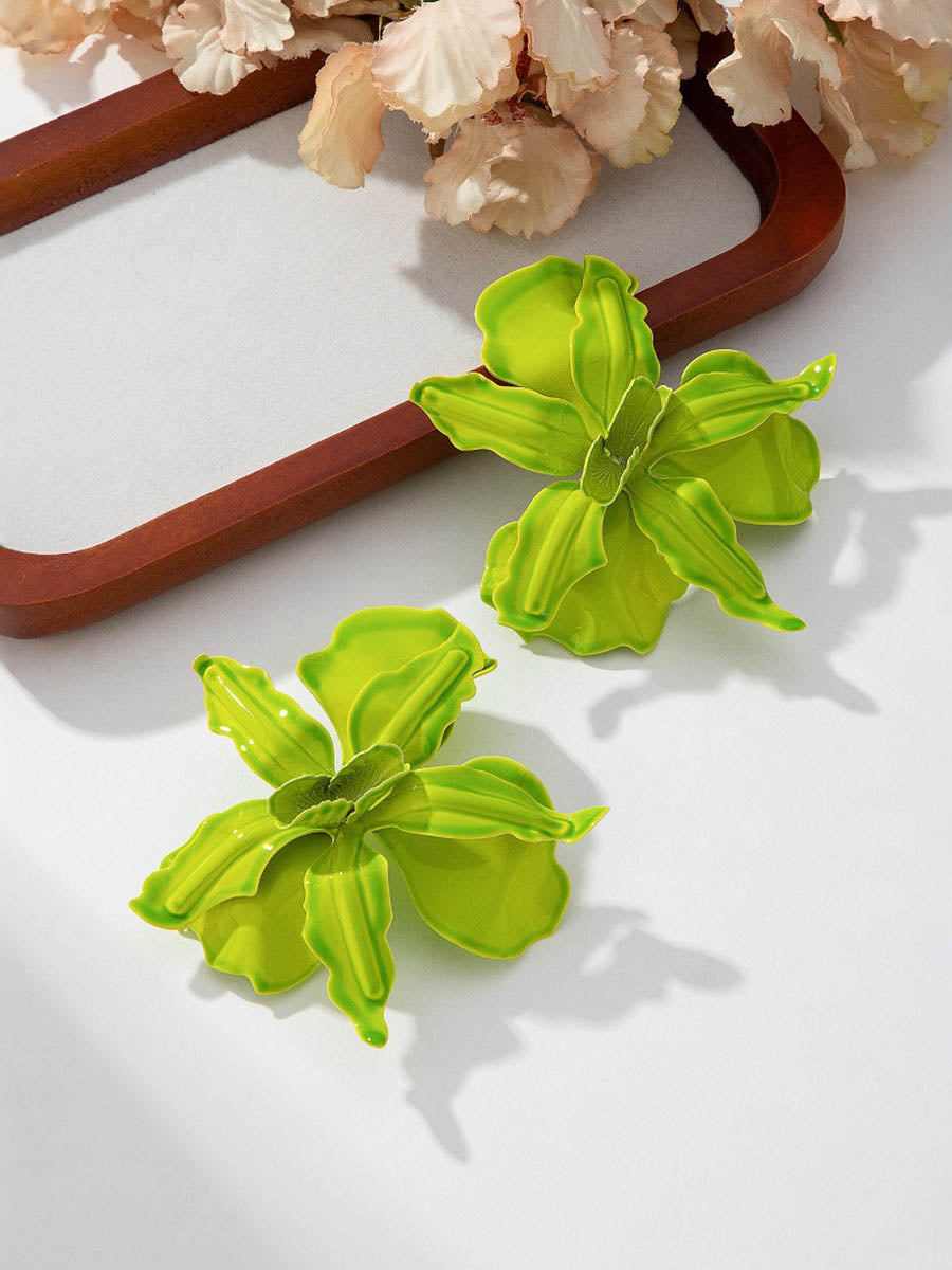 Boucles d'oreilles en forme de fleur