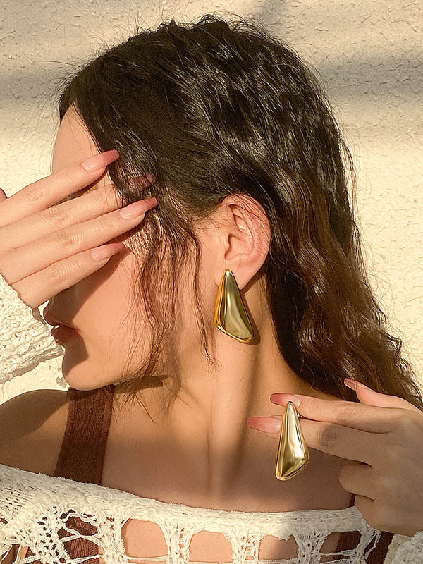 Boucles d'oreilles pendantes géométriques
