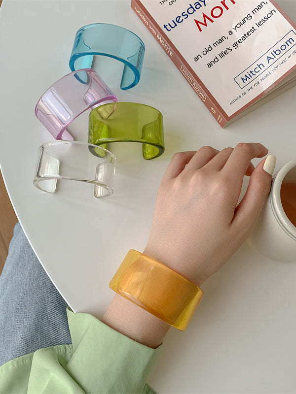Bracelet géométrique couleur unie