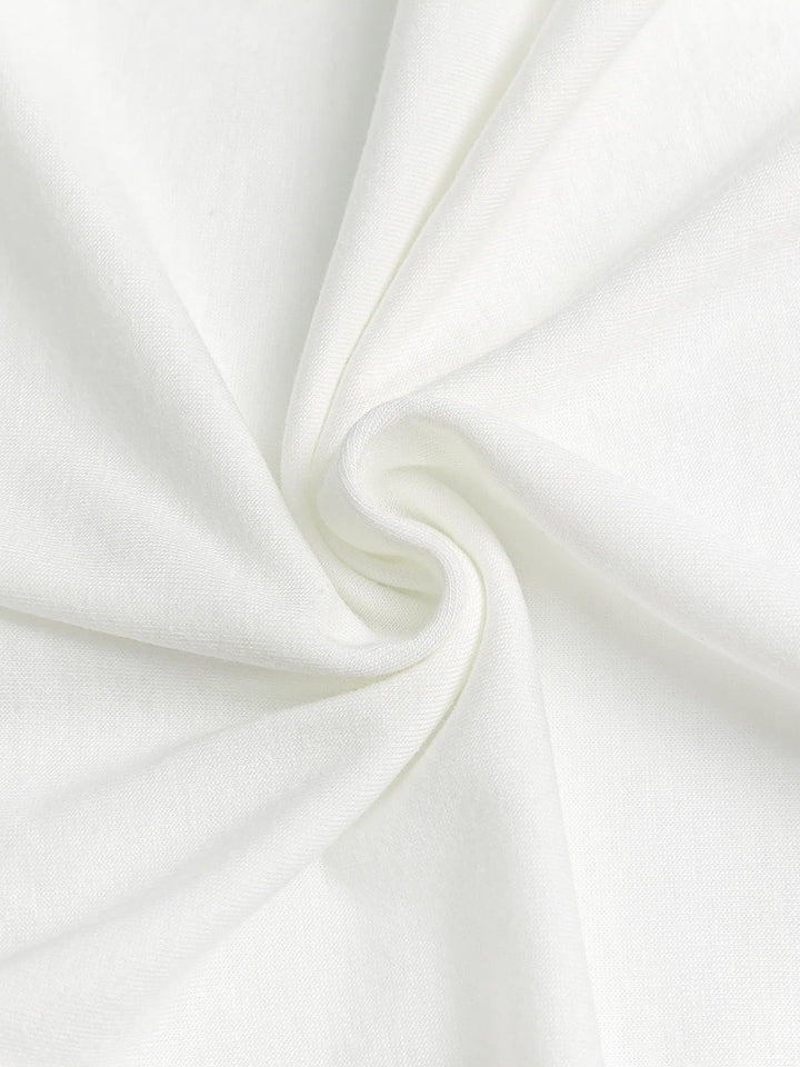 Chemisier ample asymétrique plissé sans manches, asymétrique à une épaule, couleur unie