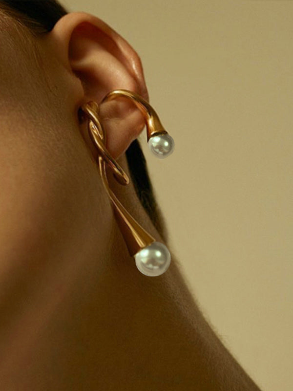 Clip d'oreille géométrique asymétrique Normcore