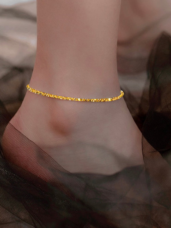 Bracelets de cheville brillants