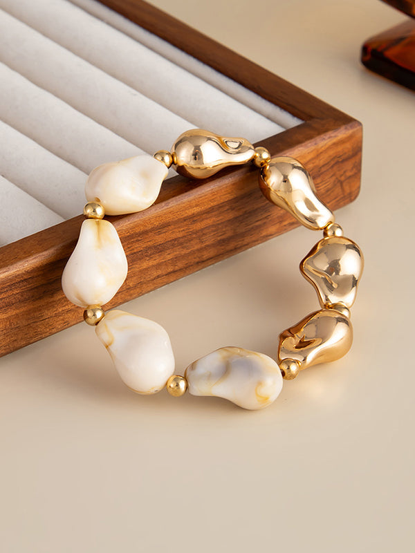 Parure bracelet et collier géométrique