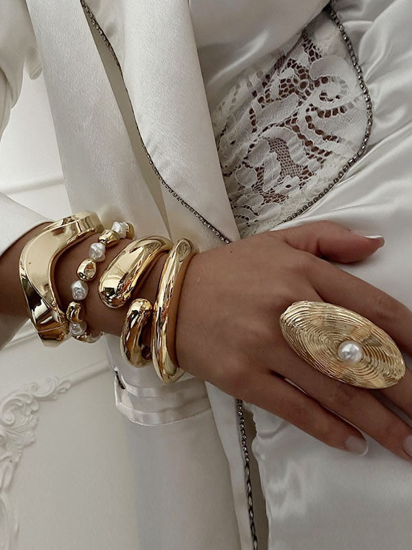 Bracelet perlé géométrique