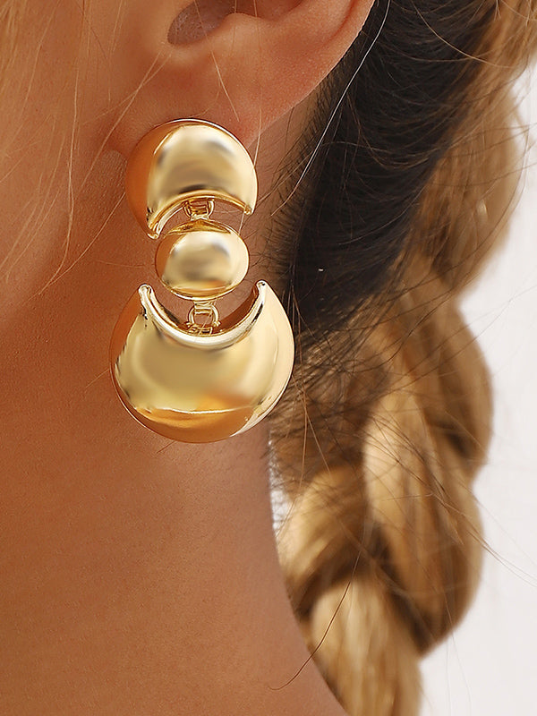 Boucles d'oreilles pendantes géométriques