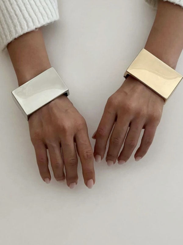 Bracelet géométrique couleur unie