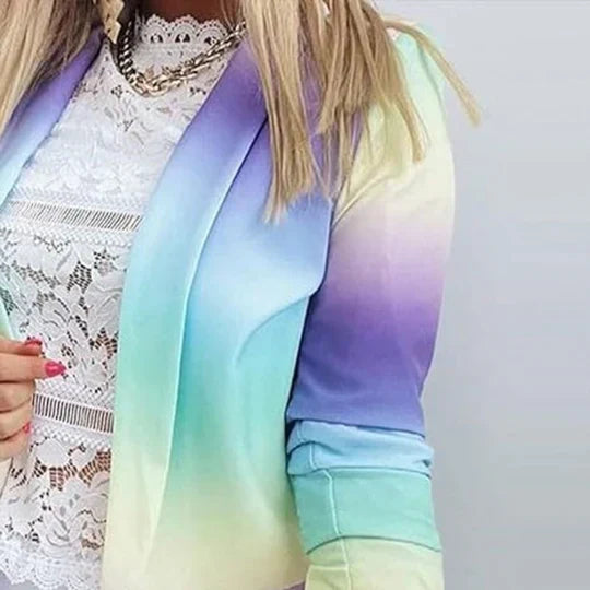 Thanea | blazer à manches longues tie-dye pour femmes