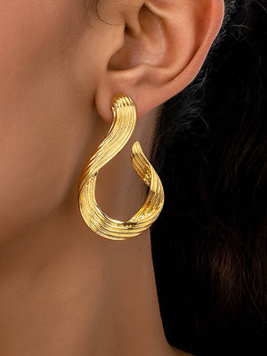 Boucles d'oreilles pendantes géométriques