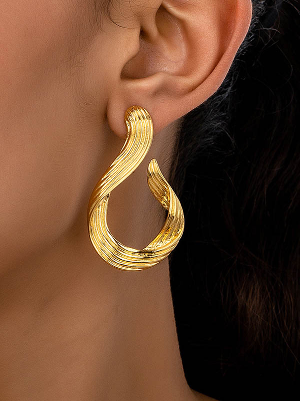 Boucles d'oreilles pendantes géométriques