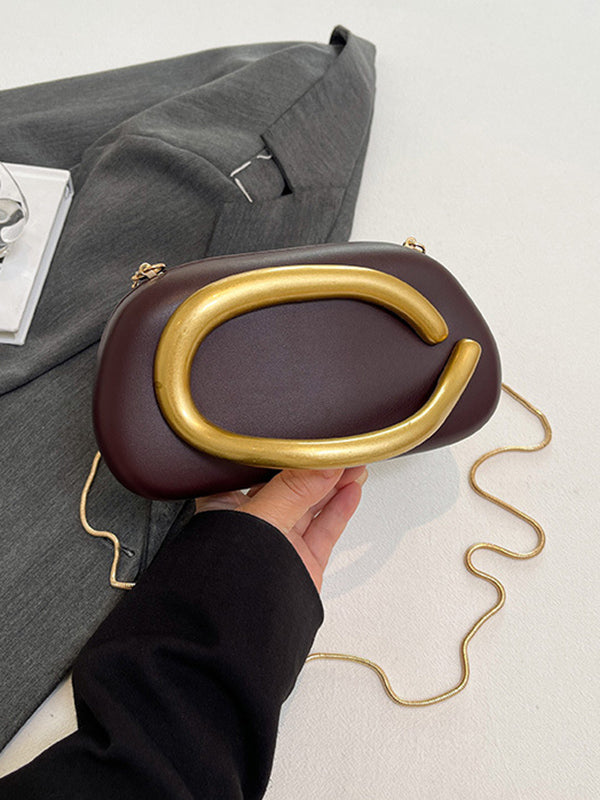 Sac géométrique à chaîne, à empiècements