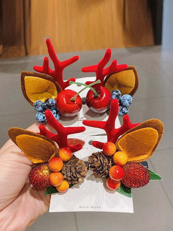 Couvre-chef d'élan fait à la main de Noël 10 couleurs