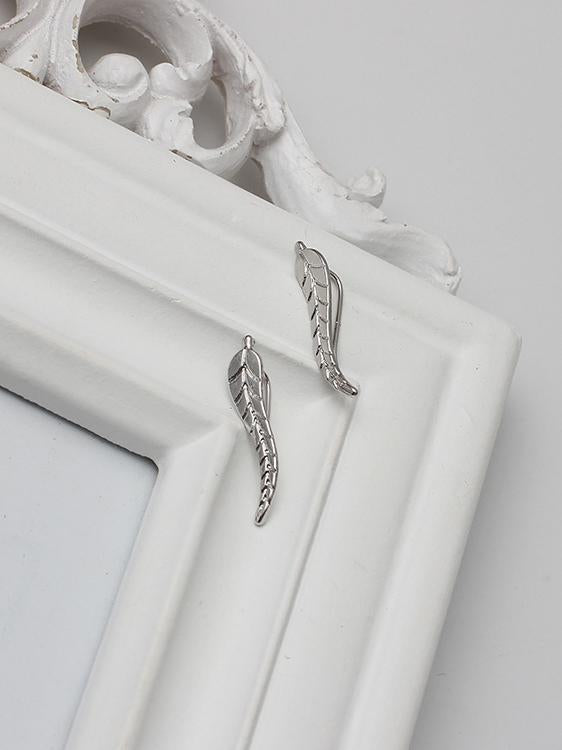 Accessoires de boucles d'oreilles à motif de feuilles
