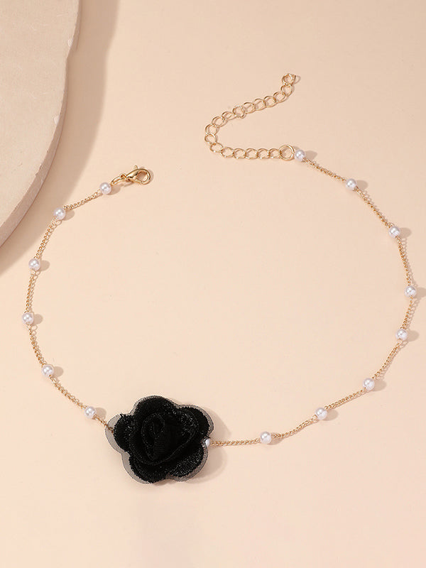 Collier à fleurs en 3D