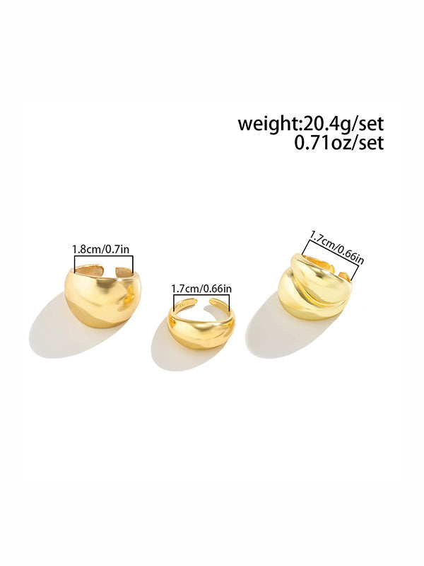Bague réglable géométrique
