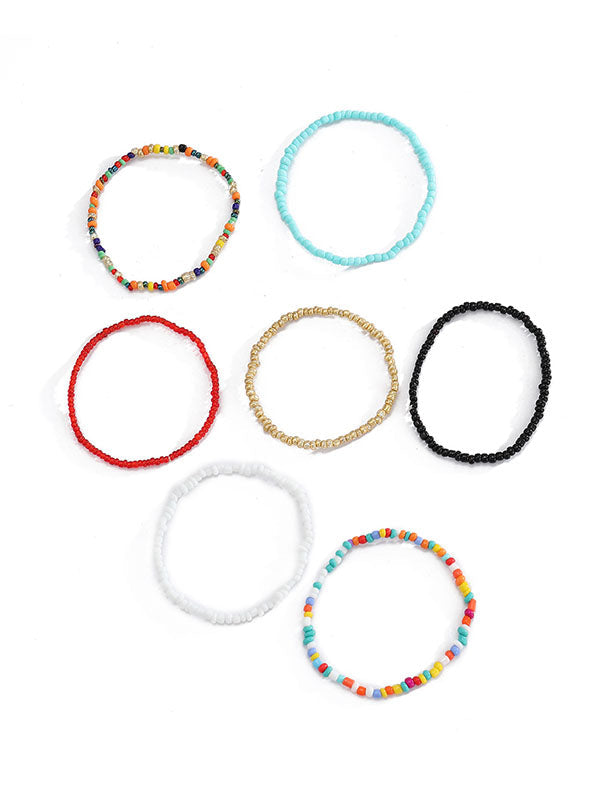 Bracelet multicolore à perles