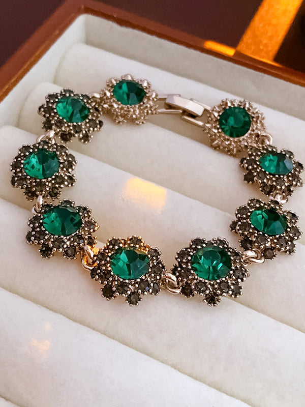 Bracelet géométrique à strass