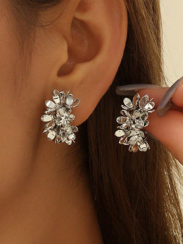 Boucles d'oreilles en forme de fleur