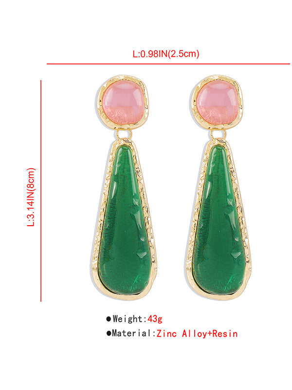 Boucles d'oreilles pendantes géométriques