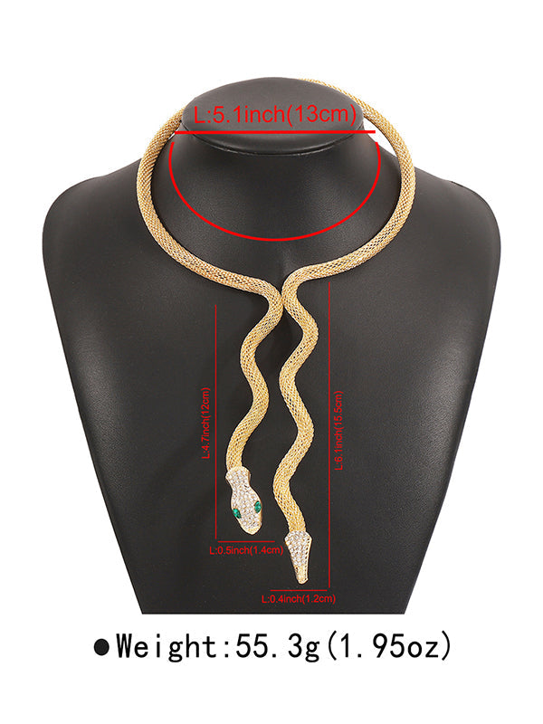 Collier en forme de serpent
