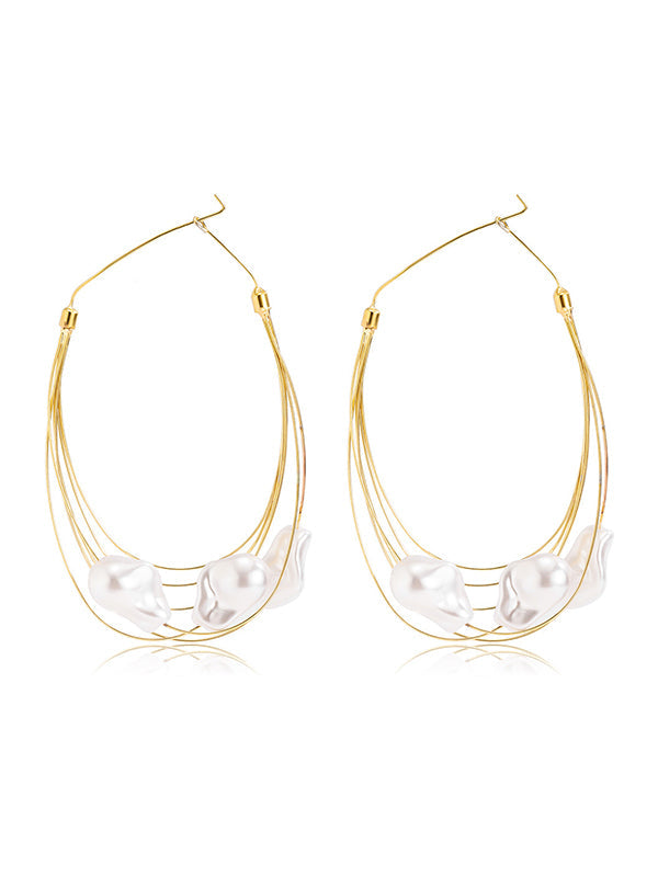 Boucle d'oreille en perles à pampilles Normcore