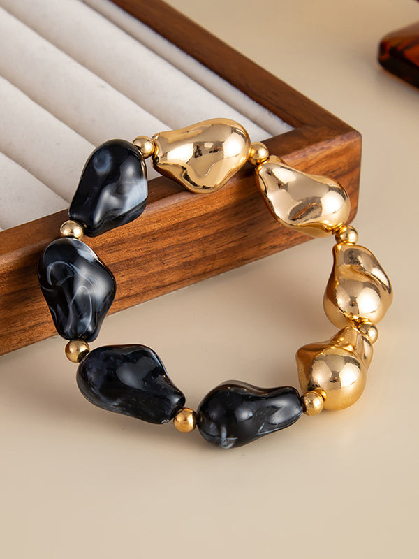 Parure bracelet et collier géométrique