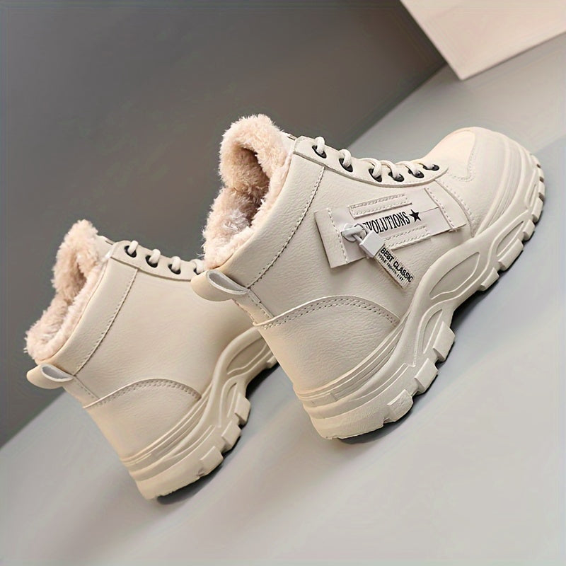 Bottes d'hiver pour femmes | Hautes avec lacets et semelle profilée