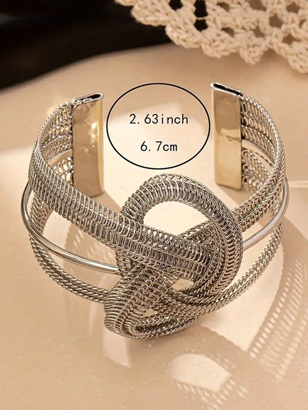 Chaînes Accessoires de bracelet superposés entrelacés géométriques