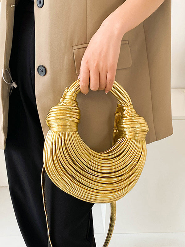 Sac à pompons, couleur unie