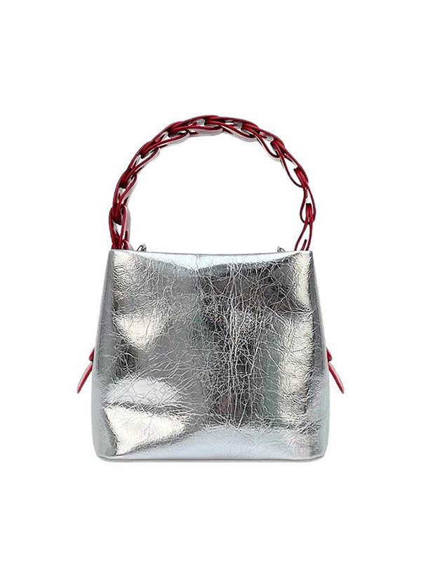 Mini sacs brillants à empiècements Sacs à bandoulière