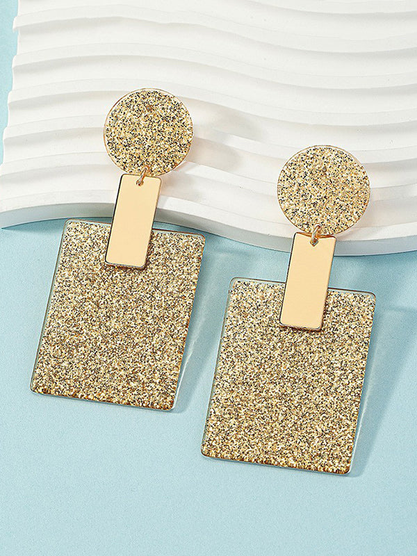 Boucles d'oreilles pendantes géométriques